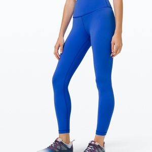Lululemon WUNDER TRAIN HIGH-RISE TIGHT 25" Cerulean Blue Size: 4